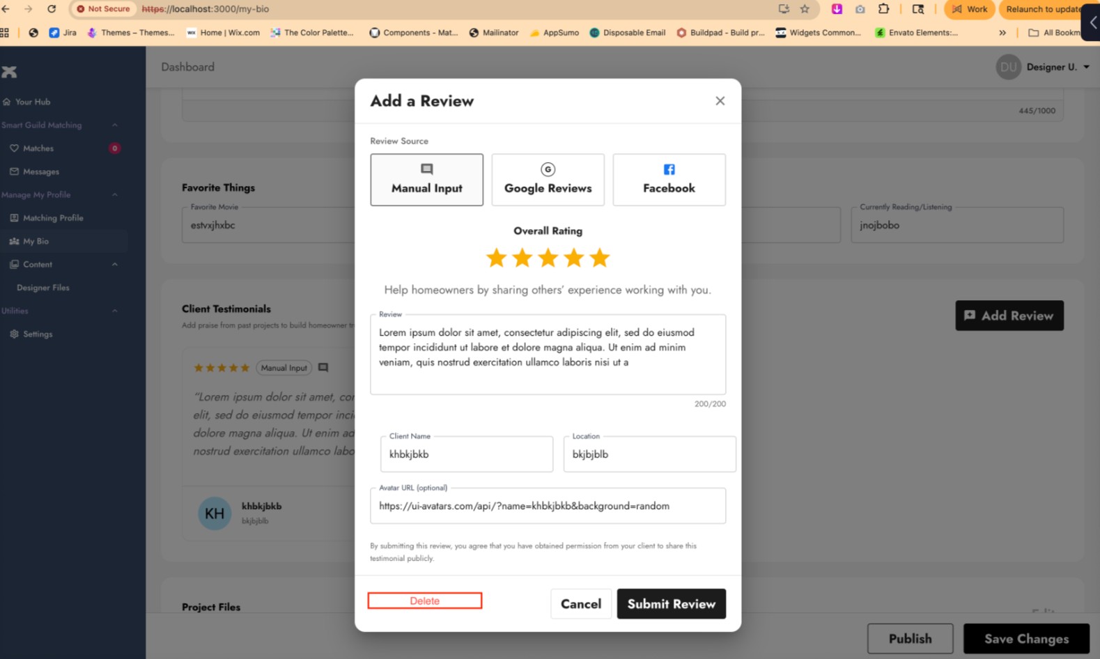 Visual aid for the case study.
